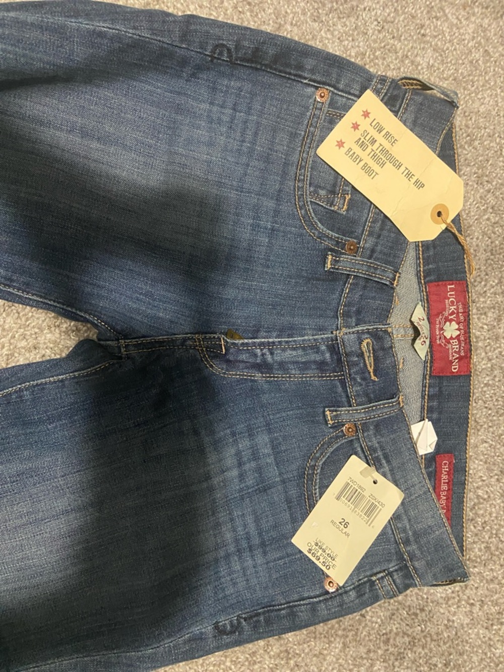 Lucky Brand Medium Blue Women's Denim Jeans - Baby Boot